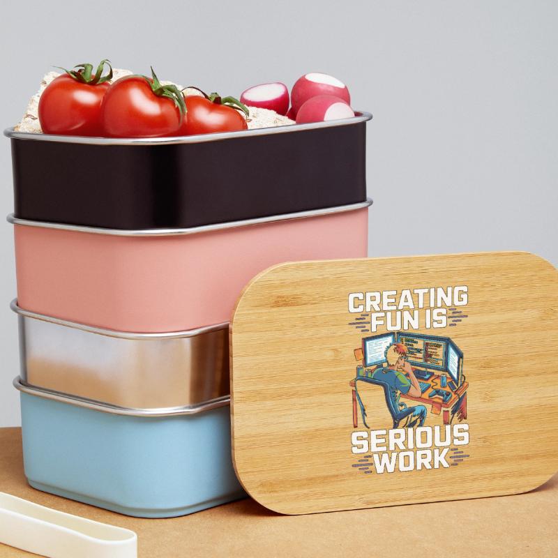 Game Developer Creating Fun Is Game Programmer Lunch Box