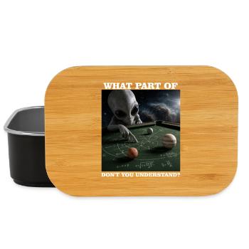 Billard-Physik-Alien-Nerd-Billardspieler - Lunch Box - Schwarz - Vorne