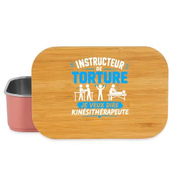Instructeur de Torture Kinésithérapeute - Boîte à goûter - rose clair - Devant