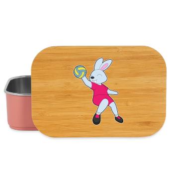 Hase Volleyballspieler Volleyball - Lunch Box - Hellrosa - Vorne