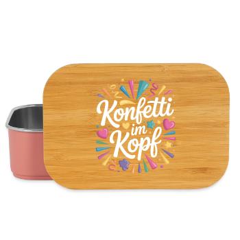 Konfetti Im Kopf Karneval Fasching Alaaf Kostüm - Lunch Box - Hellrosa - Vorne