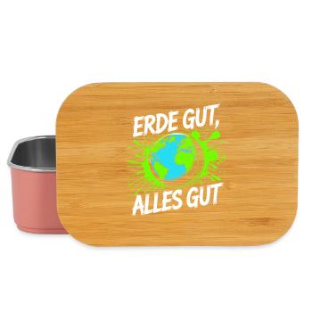 Erde Gut Alles Gut Umweltschutz Natur Mutter Erde - Lunch Box - Hellrosa - Vorne