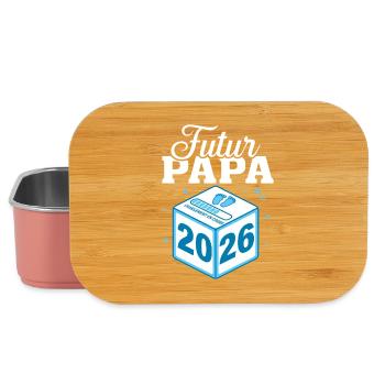 Papa 2026 lädt Geschenk in Bearbeitung - Lunch Box - Hellrosa - Vorne