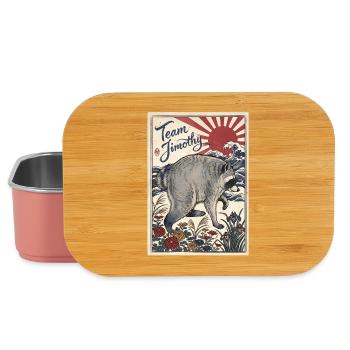 Jimothy Viraler Waschbär Lustiges Team Jimothy - Lunch Box - Hellrosa - Vorne