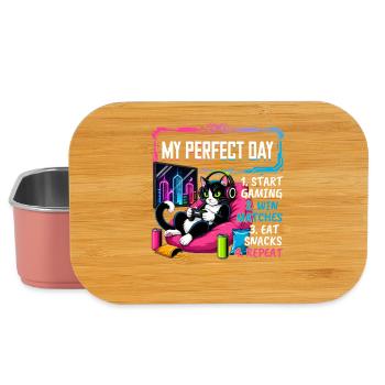 Gamer Gaming Cat Video Game - Lunch Box - Hellrosa - Vorne