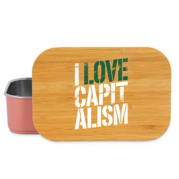 I Love Capitalism Entrepreneurs Stocks Capitalism - Lunch Box - light pink - Front