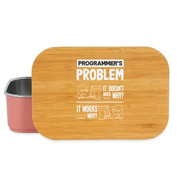 Programmierer Problem Informatik - Lunch Box - Hellrosa - Vorne