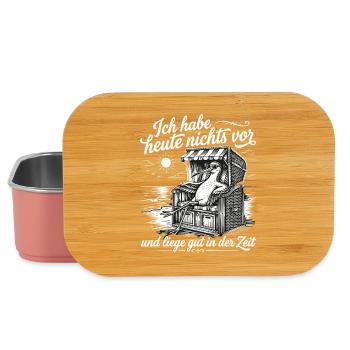 Ich Habe Heute Nichts Vor Liege Gut In Der Zeit - Lunch Box - Hellrosa - Vorne