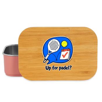 Padel-Gruppenchat-Einladung, wöchentlicher Club-Humor - Lunch Box - Hellrosa - Vorne