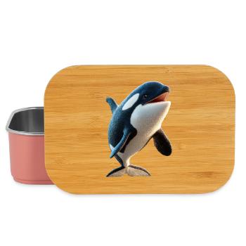 Orca Schwertwal Wal Killerwal Meerestiere Orcas - Lunch Box - Hellrosa - Vorne