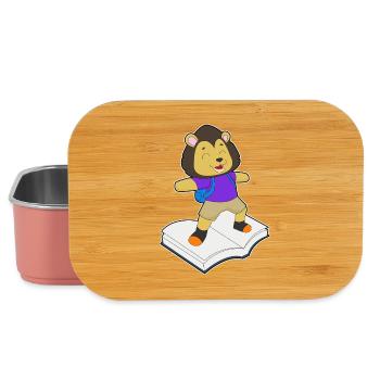 Lion Book - Lunch Box - light pink - Front