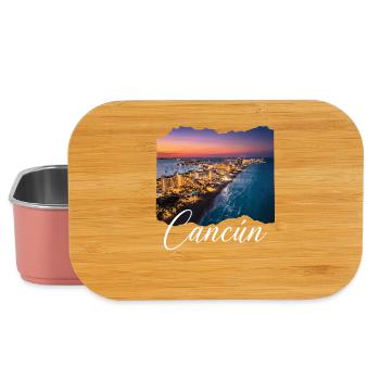 Cancún Sonnenuntergang Küstenlinie - Lunch Box - Hellrosa - Vorne