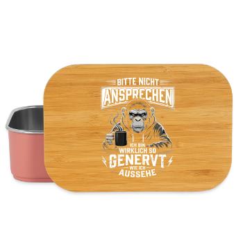 Bitte Nicht ansprechen Bin so genervt  - Lunch Box - Hellrosa - Vorne