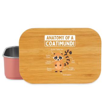 Anatomie d’un coati - Boîte à goûter - rose clair - Devant