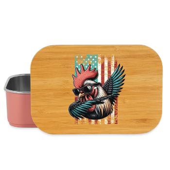 Rooster US Hahn - Lunch Box - Hellrosa - Vorne