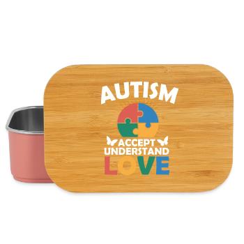 Autismus Akzeptanz Verständnis Liebe  - Lunch Box - Hellrosa - Vorne