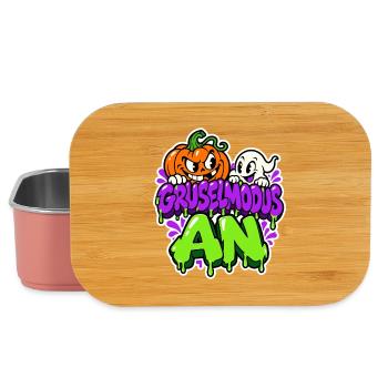 Gruselmodus An - Halloween Kürbis und Geist - Lunch Box - Hellrosa - Vorne