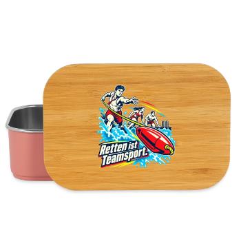 Rettungsschwimmer Wasserrettung Lifeguard Team - Lunch Box - Hellrosa - Vorne