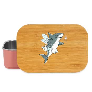 Hai Fee Zahnfee Shark Fantasy Zahnarzt Humor - Lunch Box - Hellrosa - Vorne