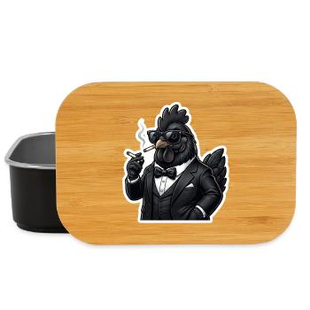 Poulet au cigare en smoking - Boîte à goûter - noir - Devant