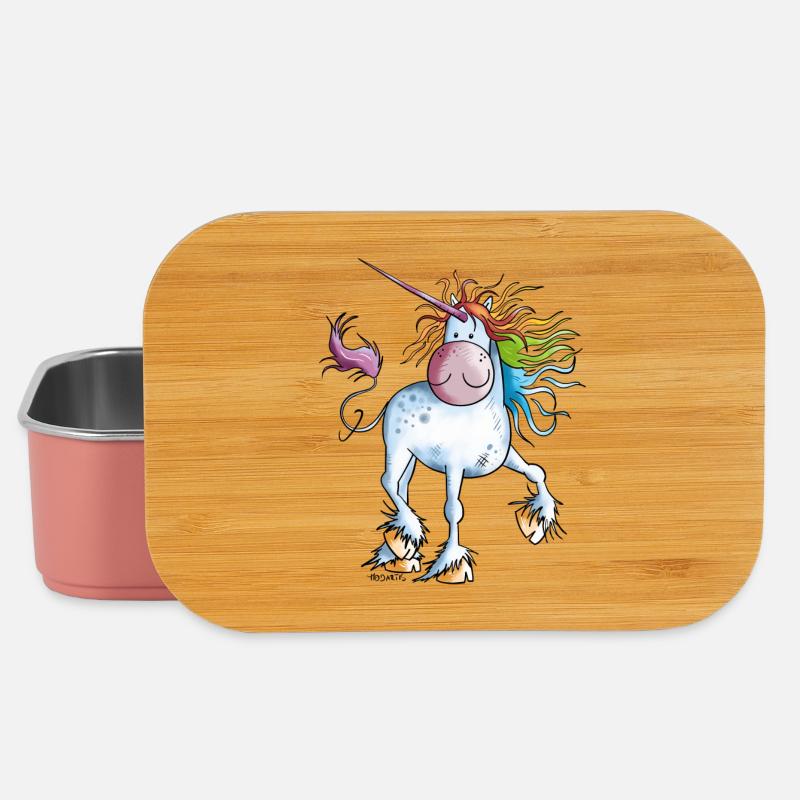 Regenbogen Einhorn - Lunch Box - Hellrosa