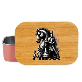 Échecs - Boîte à goûter - rose clair - Devant