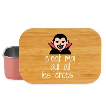  vampire espiègle - Boîte à goûter - rose clair - Devant