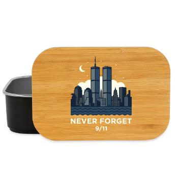 Never Forget 9/11 Skyline Night - Lunch Box - black - Front
