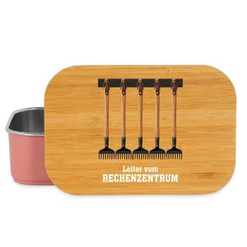 IT Support Glücksrad Service Desk IT Helpdesk Nerd - Lunch Box - Hellrosa - Vorne
