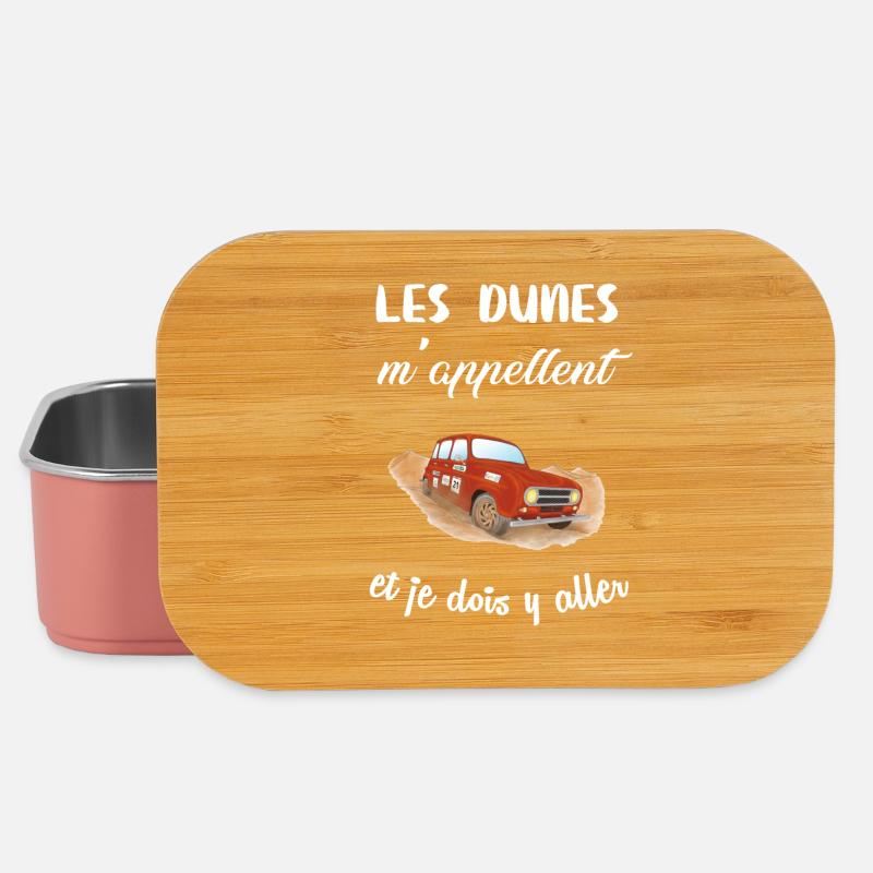 4L Trophy dunes - Boîte à goûter - rose clair