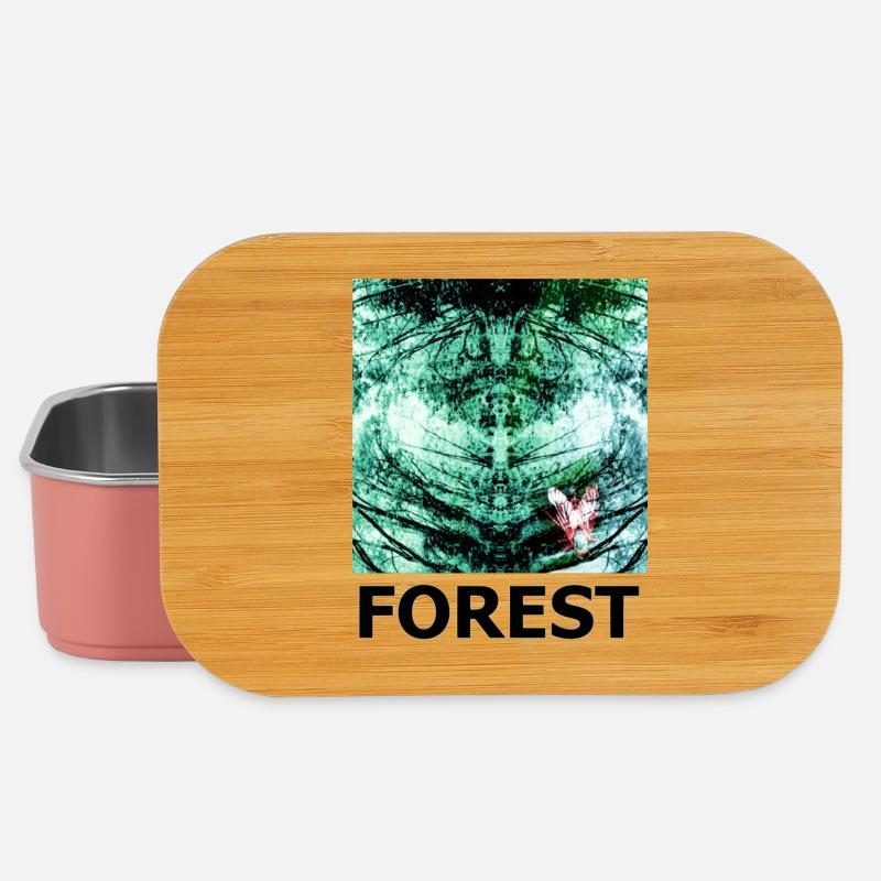 Forest Kaleidoscope FOREST - Lunch Box - light pink
