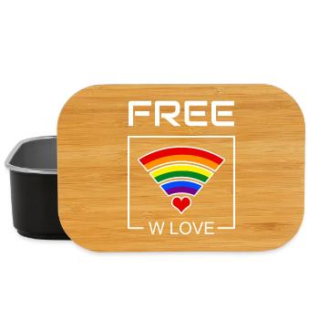 Rainbow Heart Connection - Lunch Box - black - Front