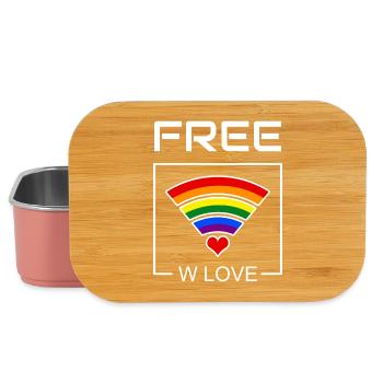 Regenbogenherz Verbindung - Lunch Box - Hellrosa - Vorne