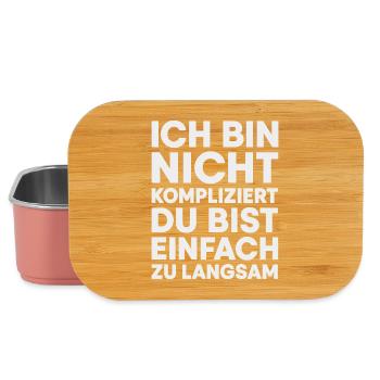 I'm not complicated - Lunch Box - light pink - Front