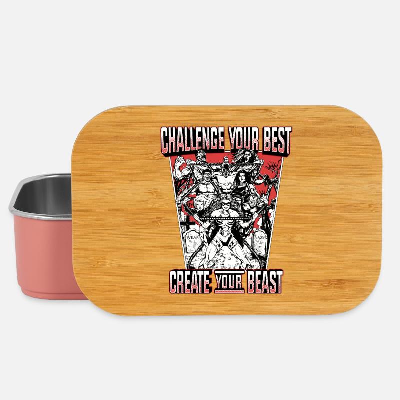 CYB - Backprint - Black/White/Red - Challenge - Lunch Box - Hellrosa