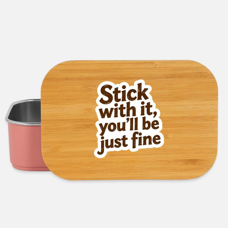 Stick With It – Pure Motivation - Lunch Box - light pink