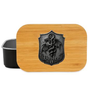 Basler Drachen Wappen - Lunch Box - Schwarz - Vorne