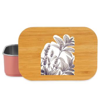 Lavender study in the foliage - Lunch Box - light pink - Front