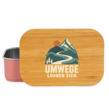 Umwege lohnen sich – Berge und Wandern - Lunch Box - Hellrosa - Vorne