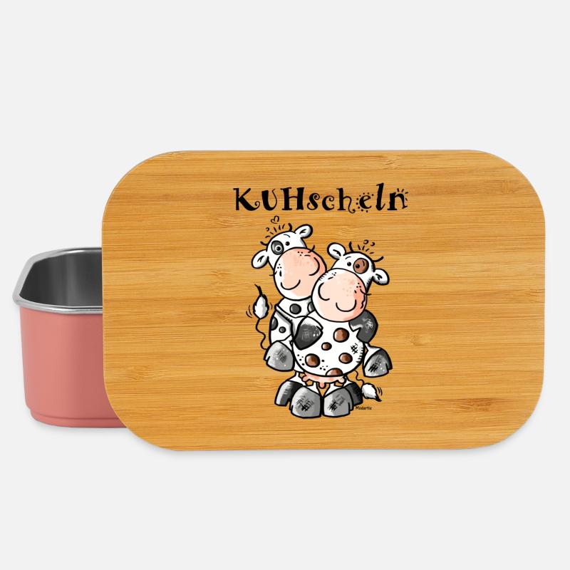 KUHschelnde Kühe - Kuh - Lunch Box - Hellrosa