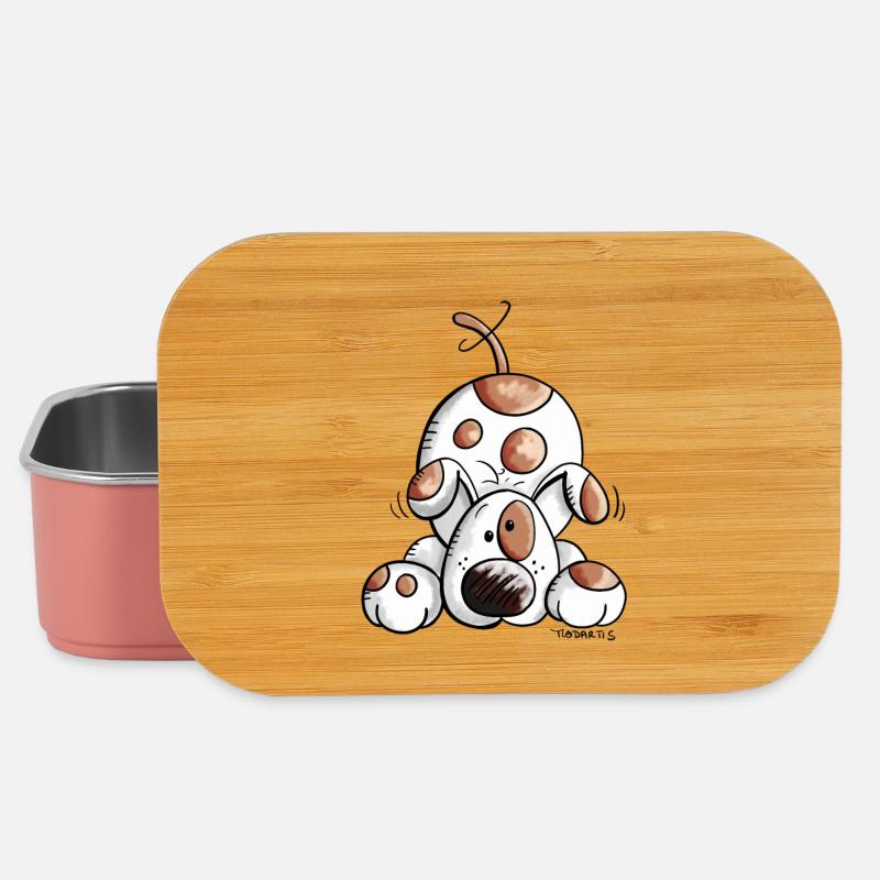Drolliges Hundetier - Lunch Box - Hellrosa