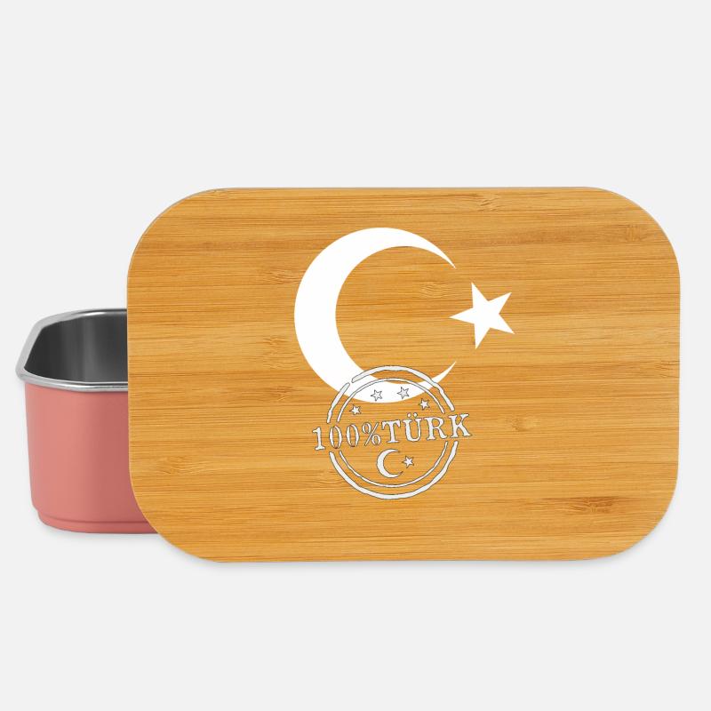 Drapeau turc 100% turc - Boîte à goûter - rose clair