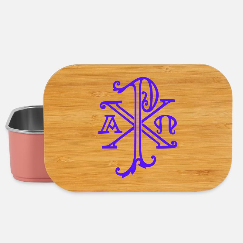 Christusmonogramm - Lunch Box - Hellrosa