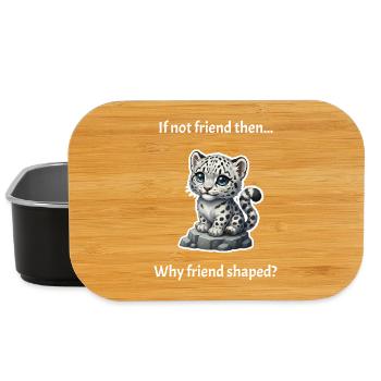 Schneeleopard in Freundschaftsform - Lunch Box - Schwarz - Vorne