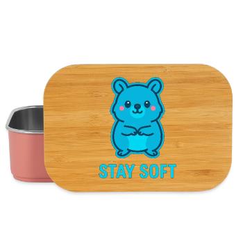 Stay Soft Quokka Design - Boîte à goûter - rose clair - Devant