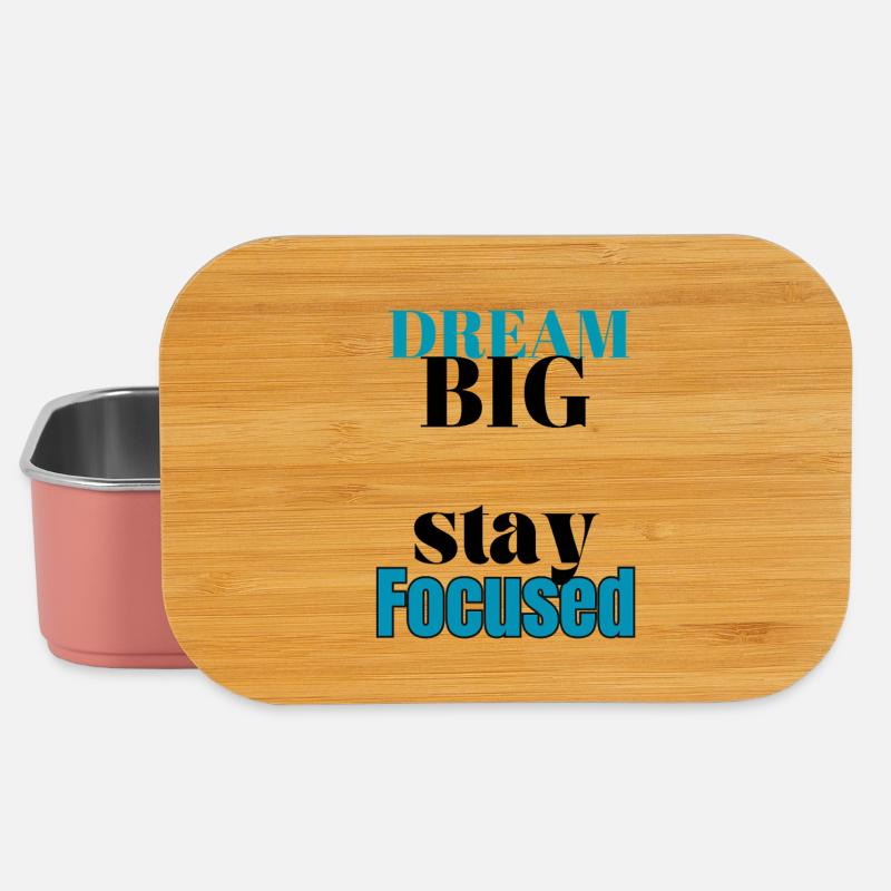 Dream big stay Focused  - Lunch Box - light pink