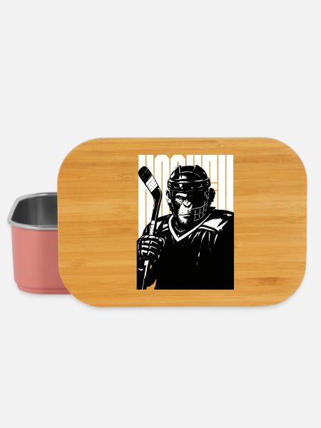 Kühner Hockey-Affe - Lunch Box - Hellrosa
