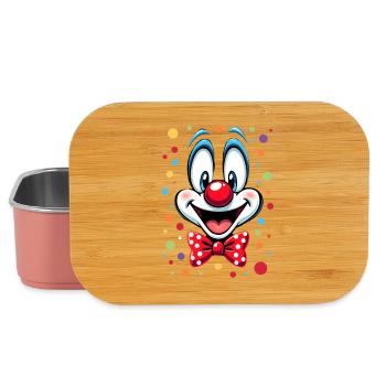 Karneval Clown Kostüm Fasching Fastnacht - Lunch Box - Hellrosa - Vorne