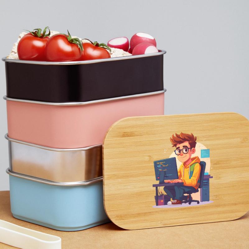 Programmer or nerd Lunch Box