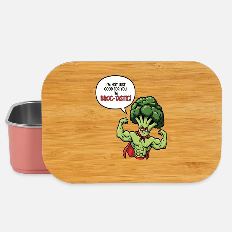 Broc-Tastic Veggie Hero - Boîte à goûter - rose clair